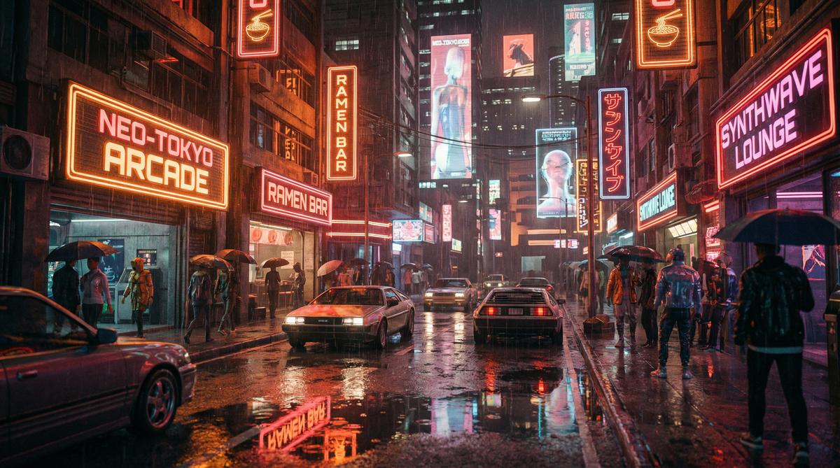 糖心vlog霓虹都市夜景视频